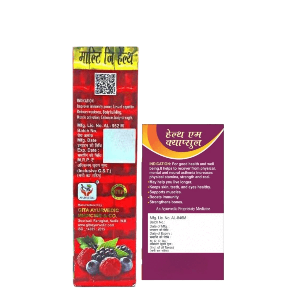 Buy Multivitamins Multi - G Health Tonic and Health - Aim Capsule For Good Health Combo - HEALTH AIM PHARMACY