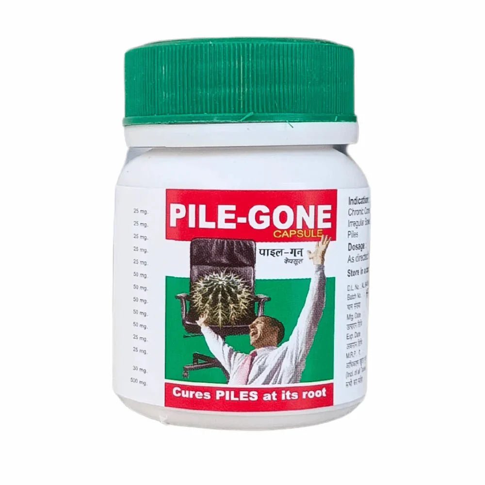 Buy now Ayurvedic pile gone 30 Capsule (pack of 2) - HEALTH AIM PHARMACY