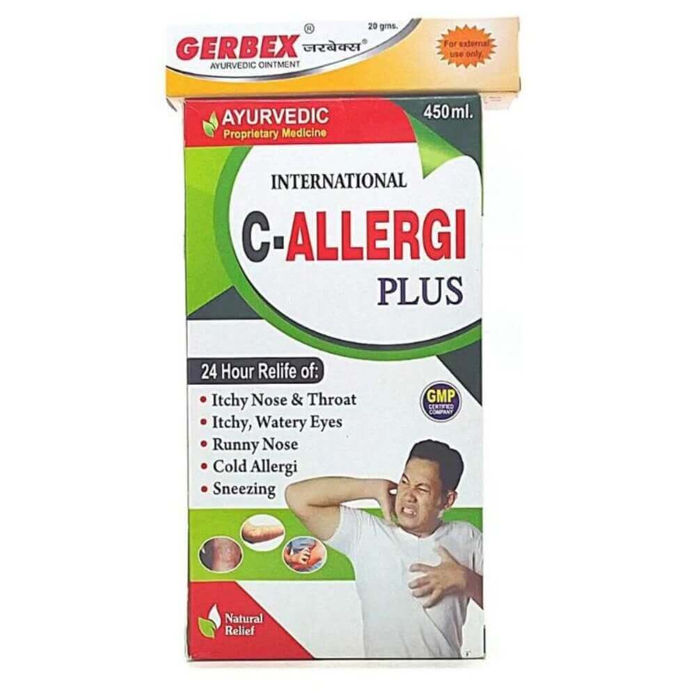 C - Allergi Plus Syrup & Gerbex Ointment (pack of 2) - HEALTH AIM PHARMACY