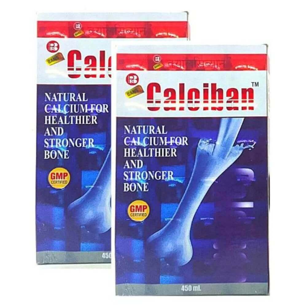 Calciban Syrup for calcium 450 ml (pack of 2). - HEALTH AIM PHARMACY