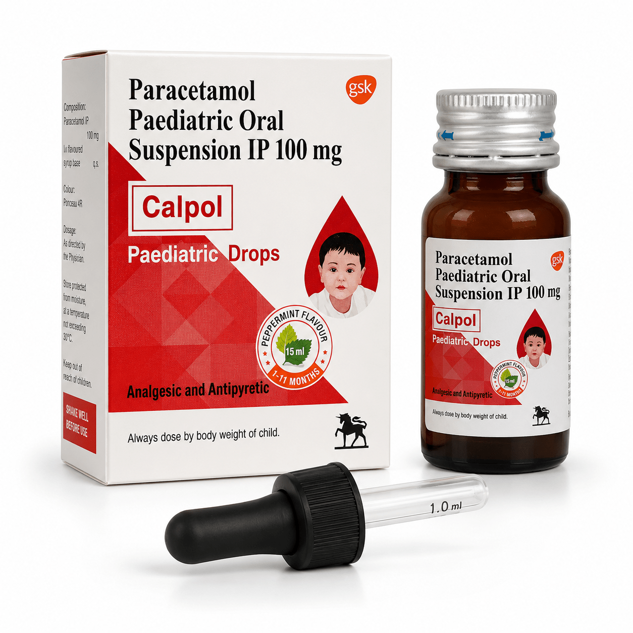 CALPOL PAEDIATRIC DROPS 100 ML - HEALTH AIM PHARMACY