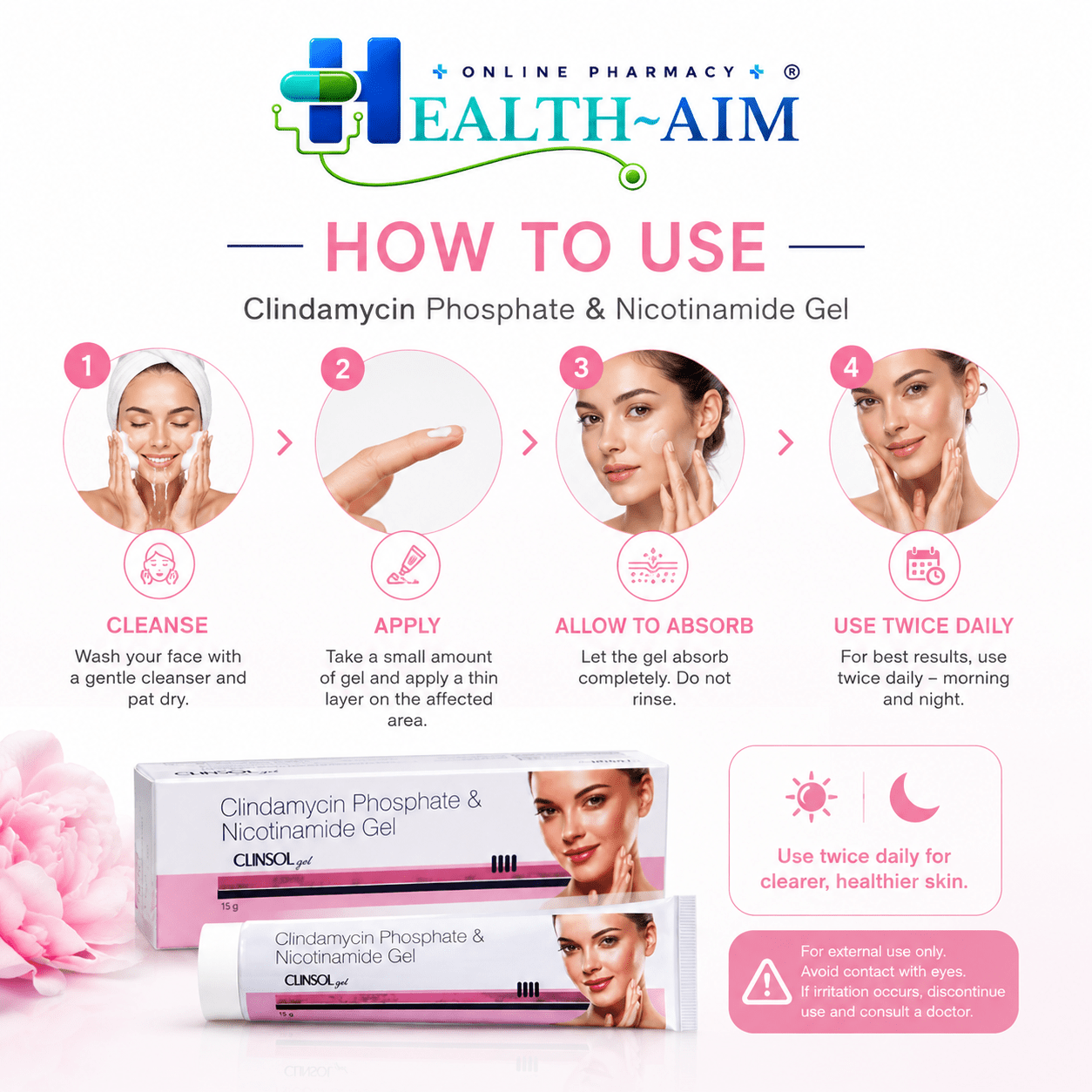 Clinsol Gel 15g for Skin - HEALTH AIM PHARMACY