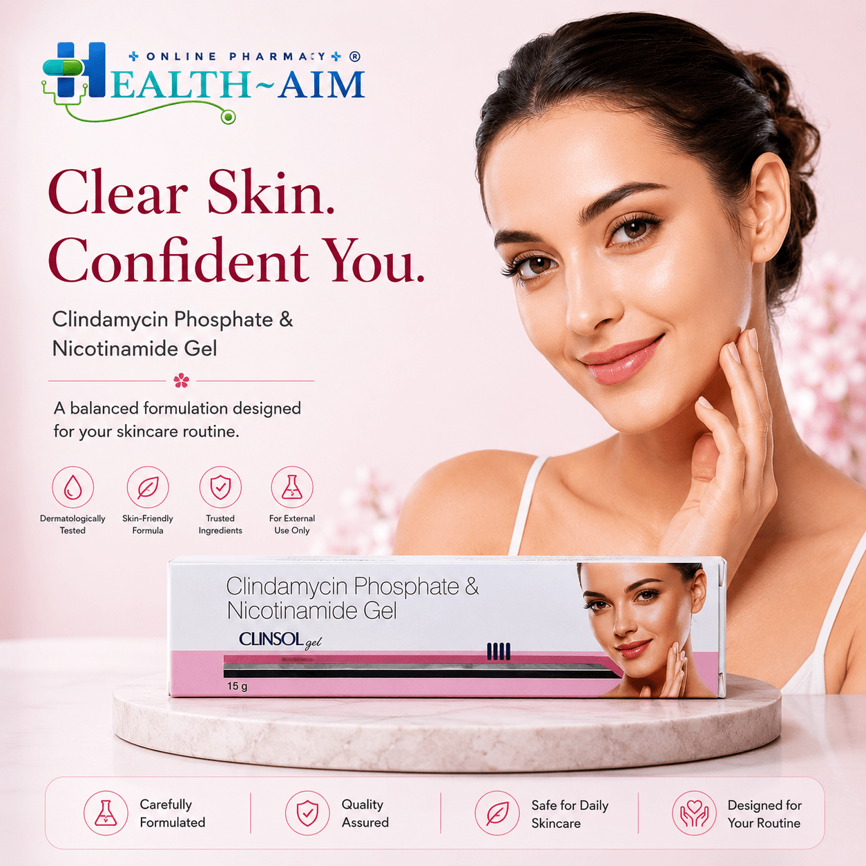 Clinsol Gel 15g for Skin - HEALTH AIM PHARMACY