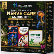 Complete Ayurvedic Nerve Care Combo Kit: Herbshd Ayurvedic Health Aim Capsule & Nerve Tonic & Narvinol Capsule | 200ml + 50Caps + 30Caps - HEALTH AIM PHARMACY