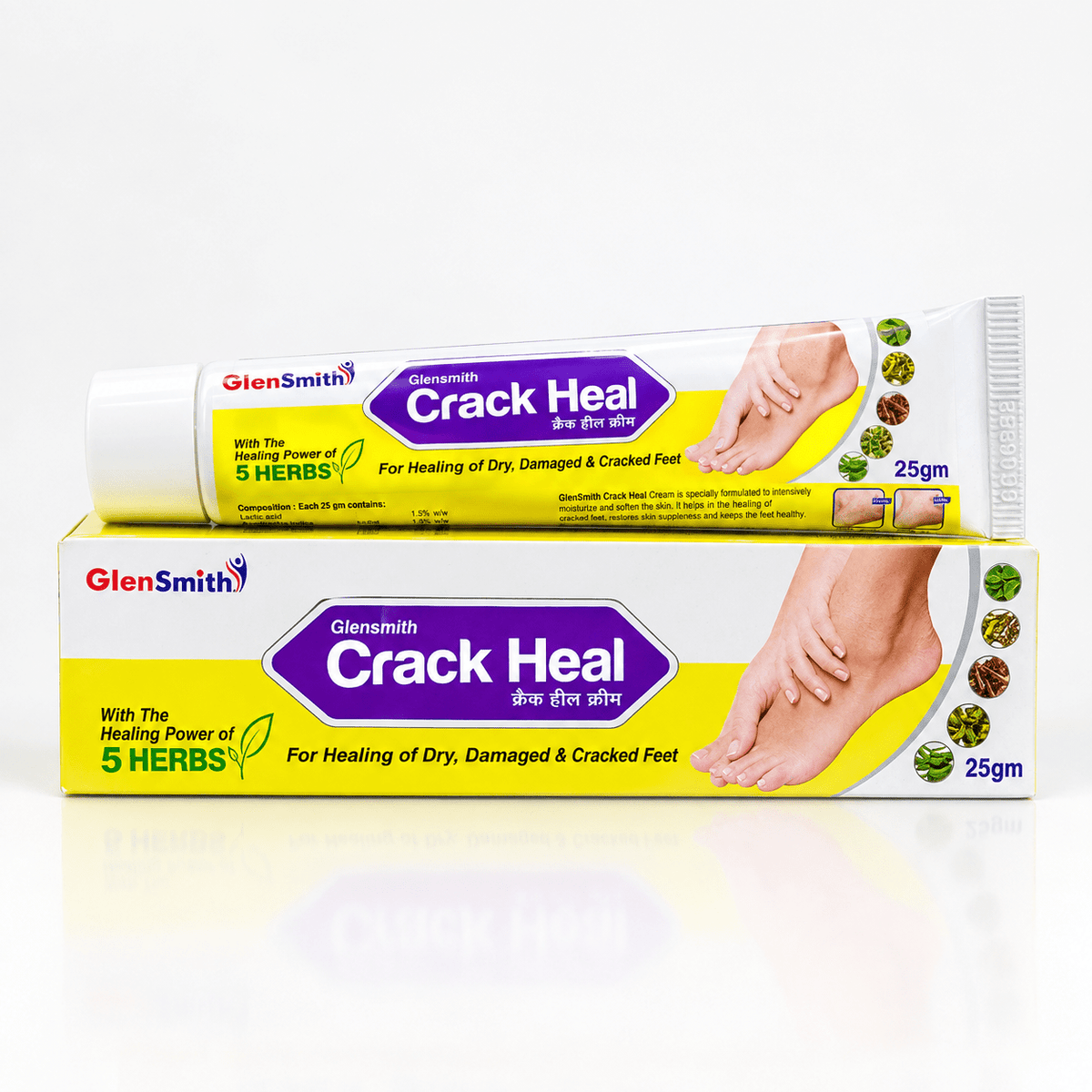 Crack Heal Foot Cream for Dry, Cracked Feet, Damaged Feet, Dry Feet - 25gm - HEALTH AIM PHARMACY