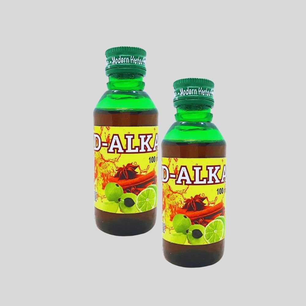 D - ALKA 100ml. helps for Hyper Acidity, (pack of 8) - HEALTH AIM PHARMACY