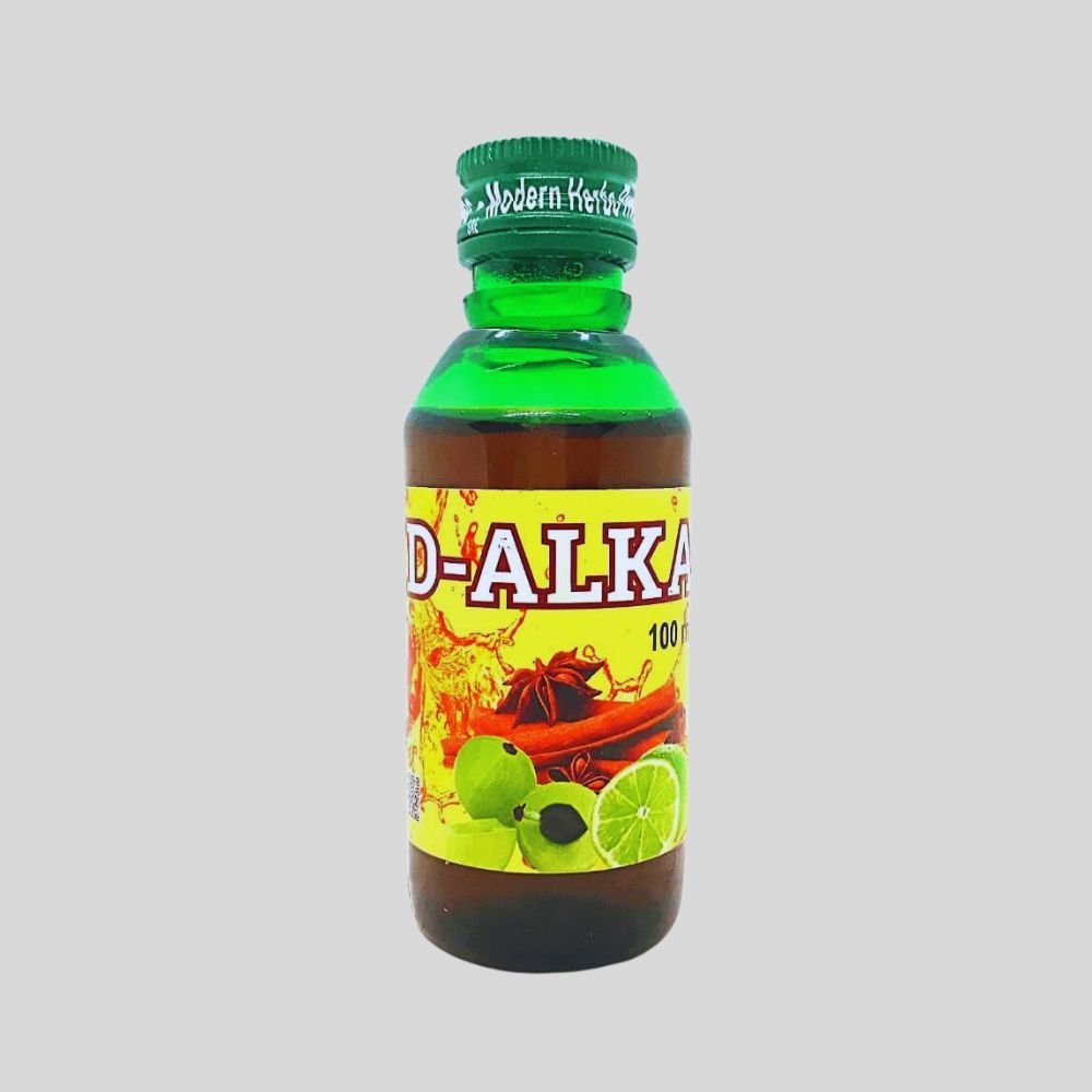 D - ALKA 100ml. helps for Hyper Acidity, (pack of 8) - HEALTH AIM PHARMACY