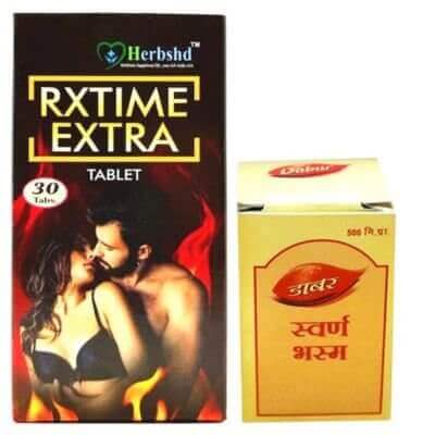 Dabur Swarna Bhasma & Rxtime Extra Tablet(Combo Pack) - HEALTH AIM PHARMACY