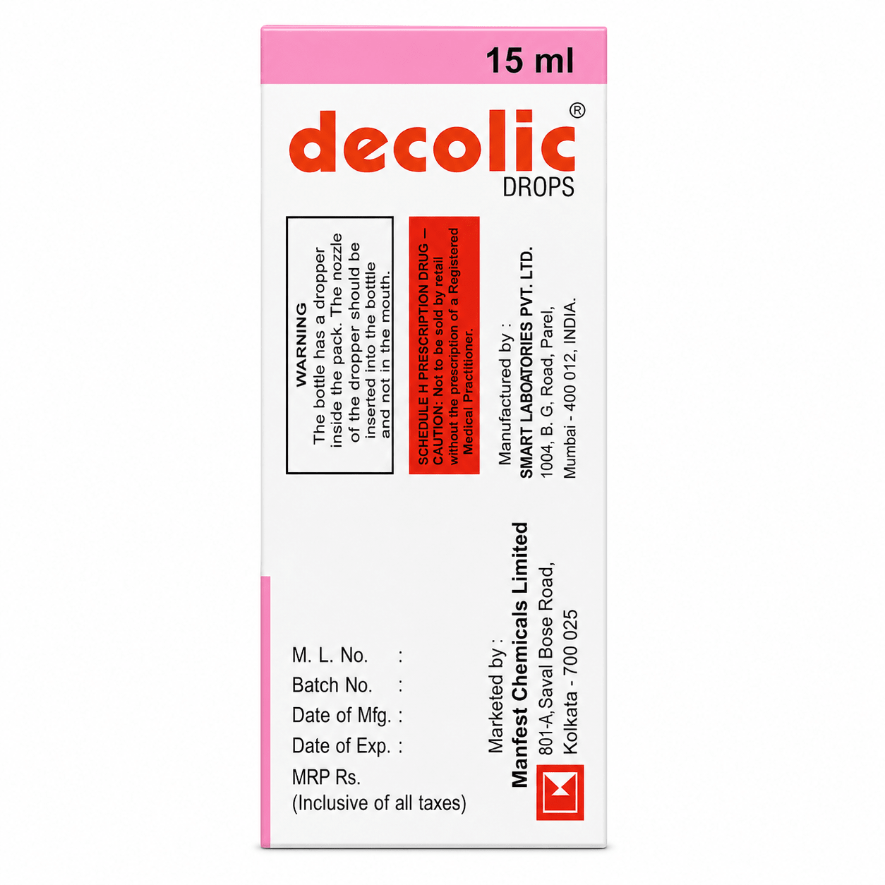 DECOLIC DROPS ORANGE 15ML - HEALTH AIM PHARMACY