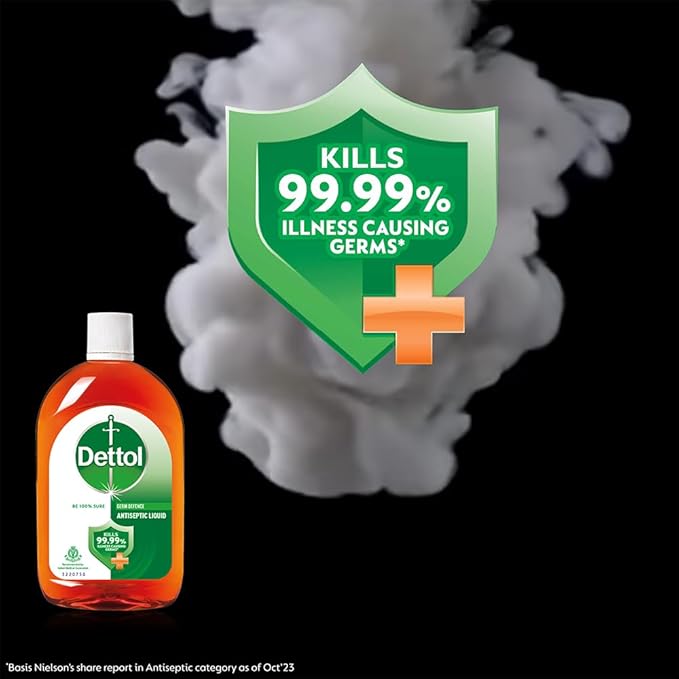 Dettol Antiseptic Liquid for First Aid, Surface Disinfection and Personal Hygiene, 1300ml - HEALTH AIM PHARMACY