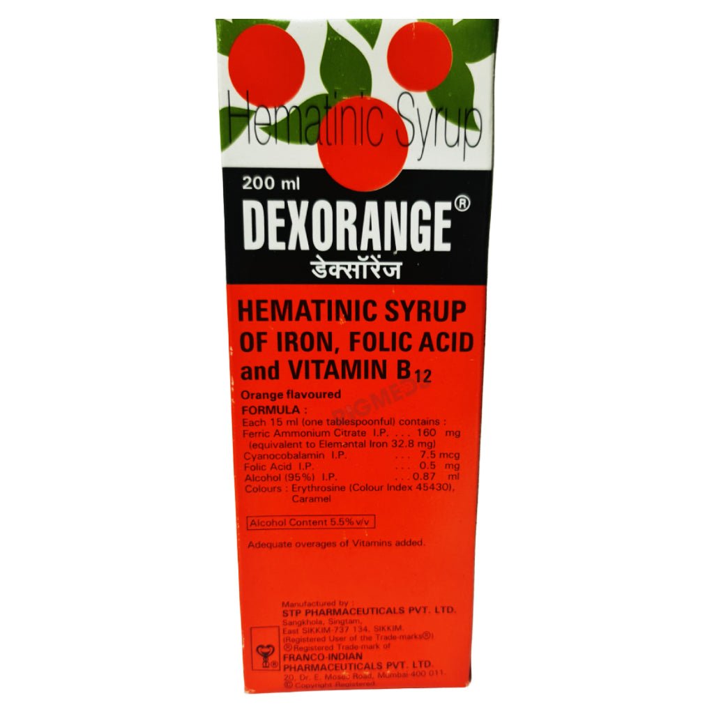 DEXORANGE SYRUP 200ml - HEALTH AIM PHARMACY