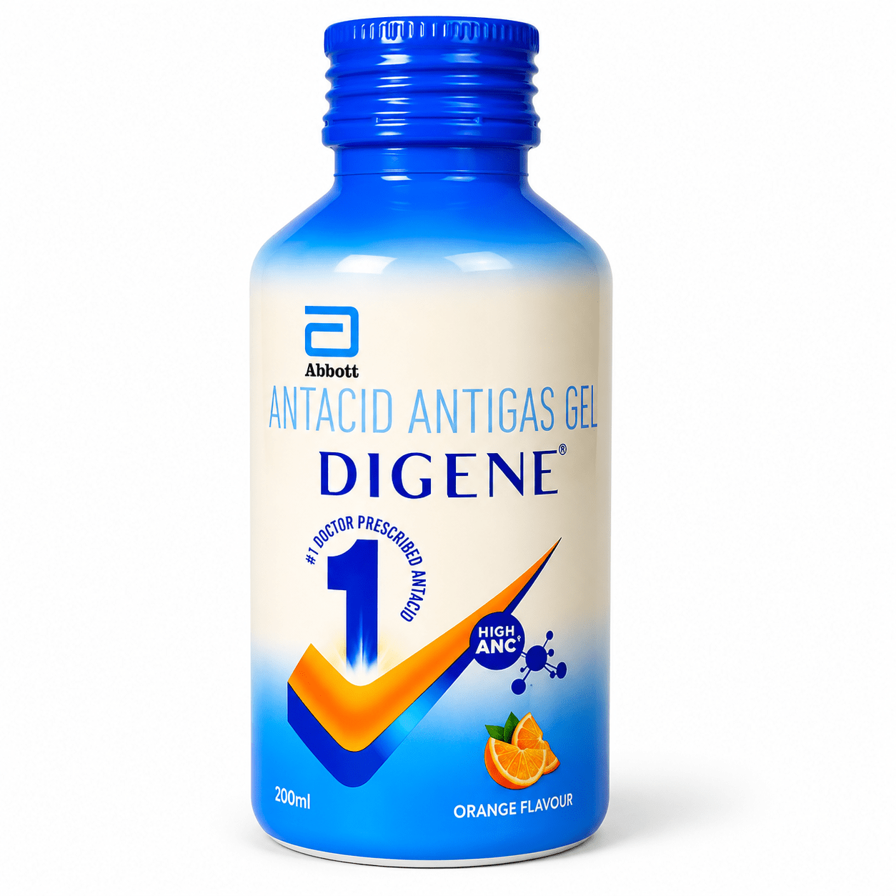 Digene Antacid Antigas Gel | For Acidity, Gas, Heartburn & Stomach Care | Flavour Orange | 200ml - HEALTH AIM PHARMACY