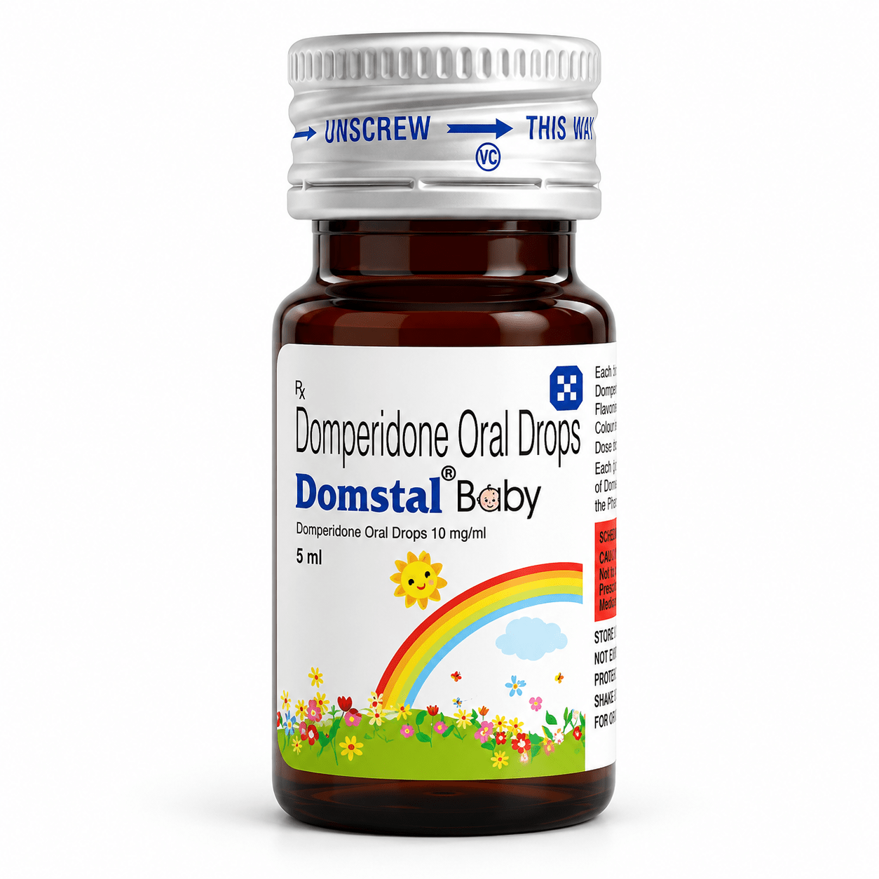 Domstal Baby Oral Drops Delicious Strawberry 5 ml Oral Drops - HEALTH AIM PHARMACY