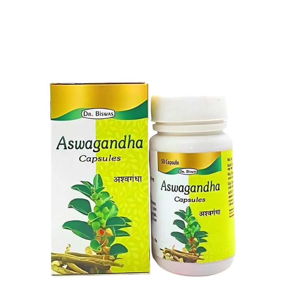 Dr. Biswas Aswagandha 50 Capsule (pack of 2) - HEALTH AIM PHARMACY