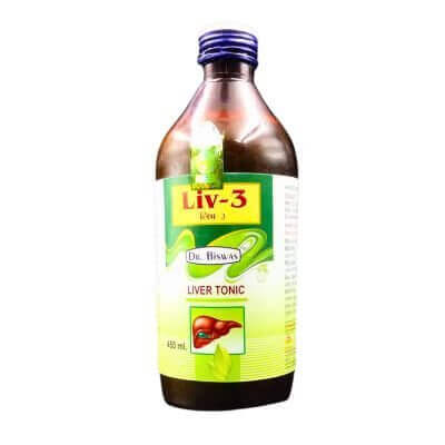 Dr. Biswas Liv - 3 Tonic 450ml. - HEALTH AIM PHARMACY