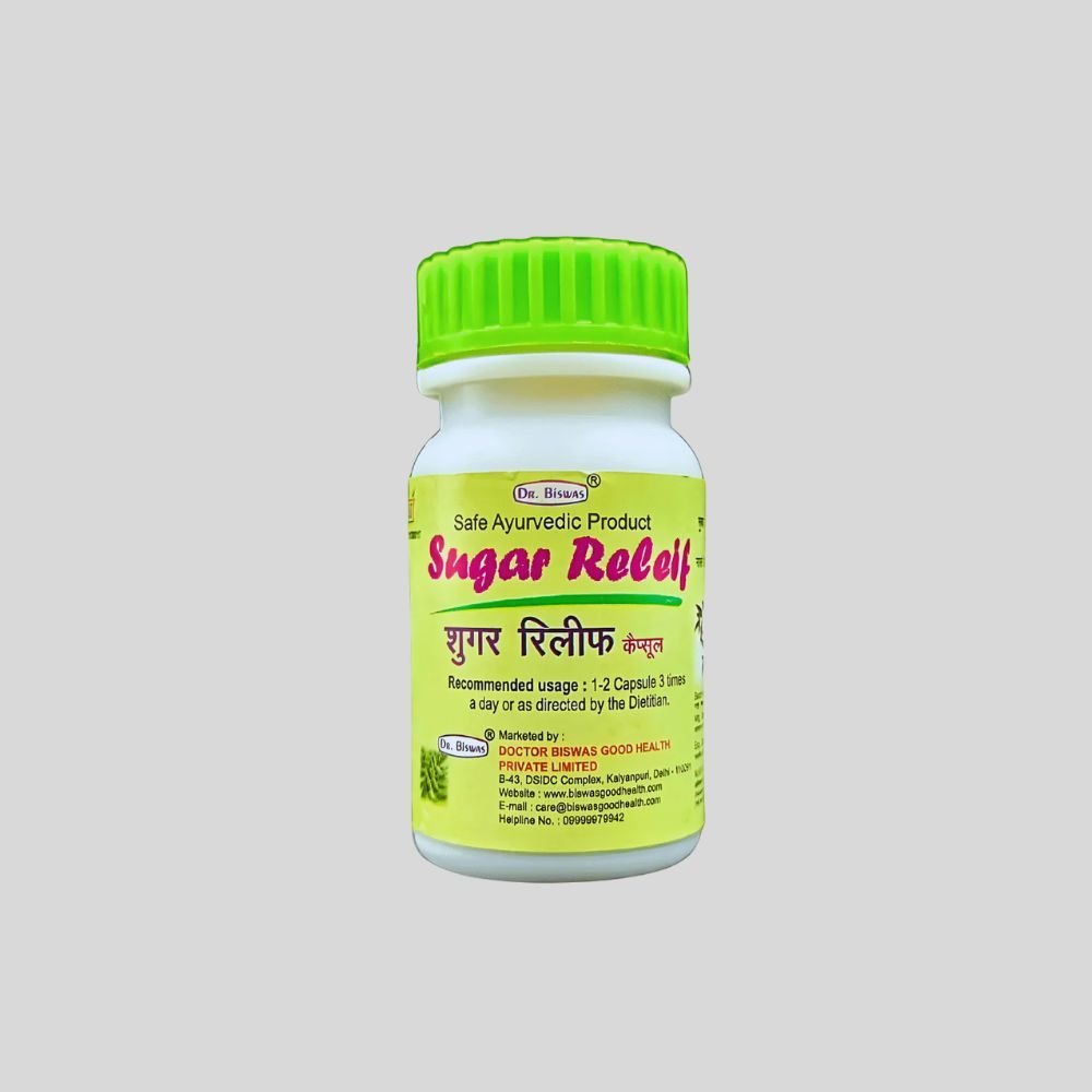 Dr. Biswas Sugar relief Capsule. (pack of 2) - HEALTH AIM PHARMACY
