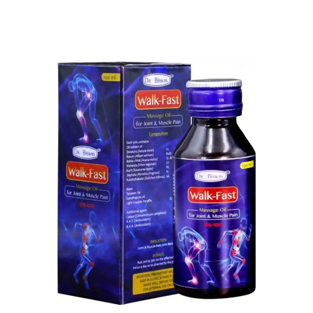 Dr. Biswas Walk - Fast Oil For Joint Pain (pack of 4) - HEALTH AIM PHARMACY