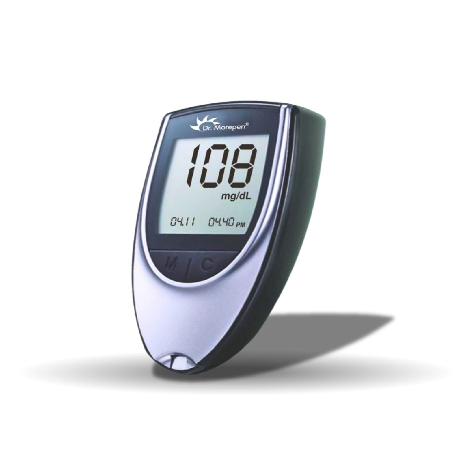 DR. MOREPEN GLUCO - ONE BG - 03 BLOOD GLUCOSE MONITOR, SILVER - HEALTH AIM PHARMACY