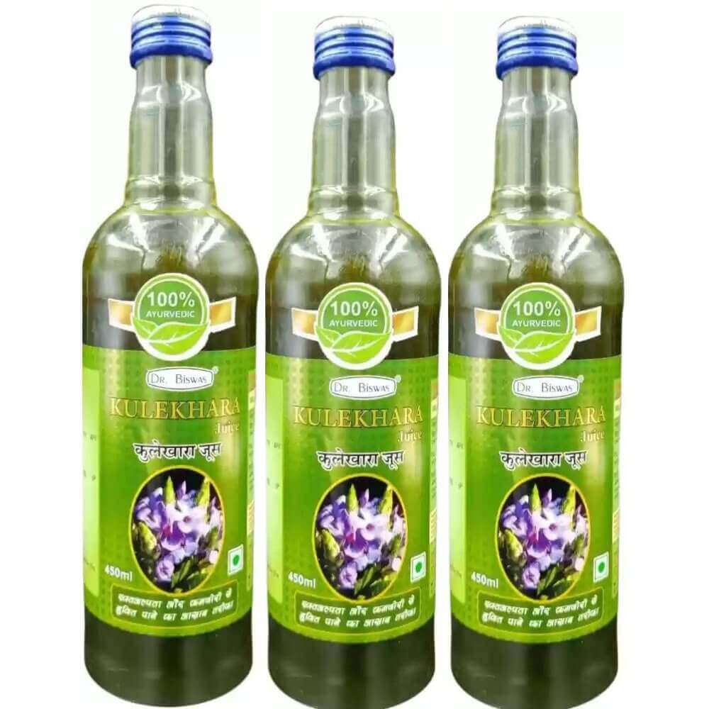 Dr.Biswas Kulekhara Juice for low BP 450ml (pack of 3) - HEALTH AIM PHARMACY