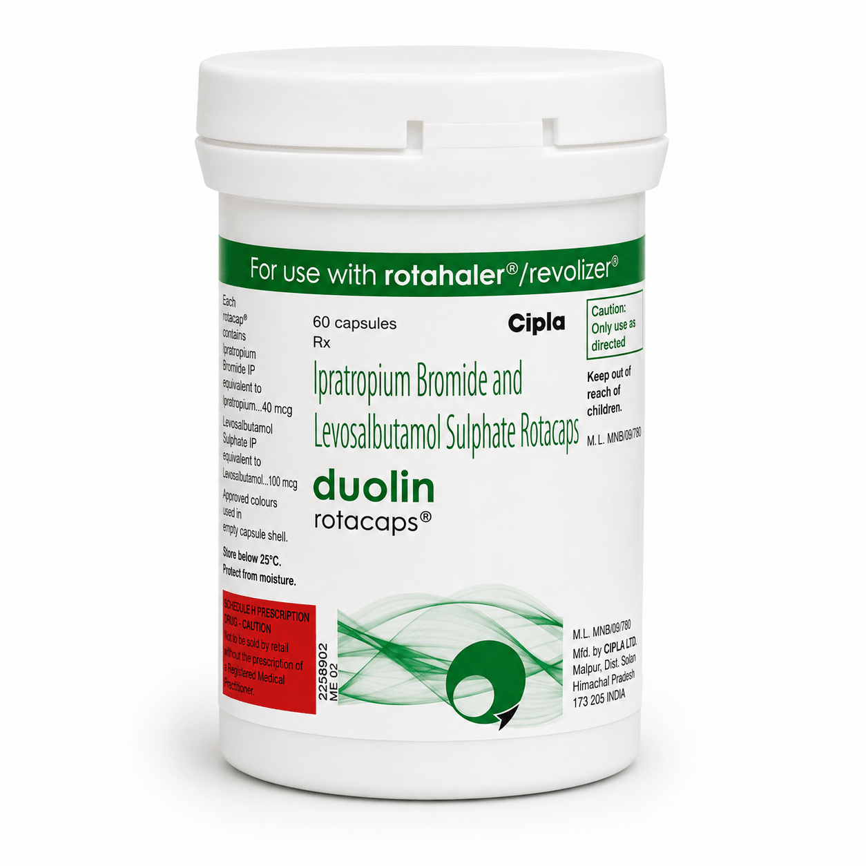 DUOLIN ROTACPS 60 CAPSULE - HEALTH AIM PHARMACY