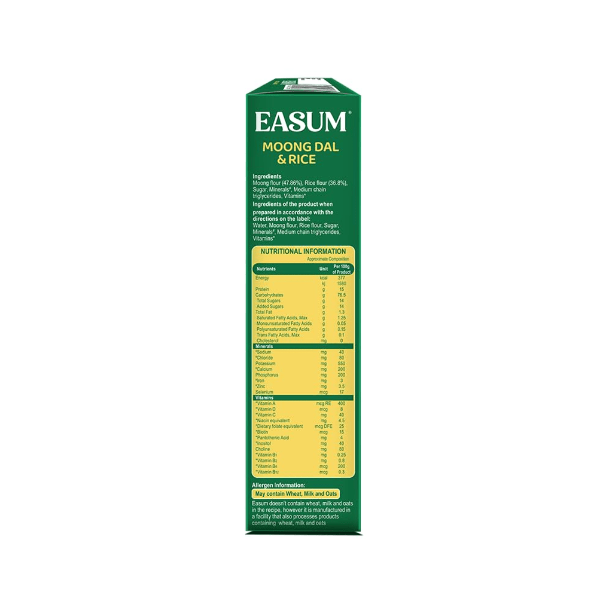 Easum Baby Cereal Rice & Moong Dal (6+ Months) | Healthy Infant Food – 400g - HEALTH AIM PHARMACY