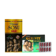 Ed Treatment Herbal Gerivit Forte Capsule & Sonu Gold Capsule ( Combo ) - HEALTH AIM PHARMACY