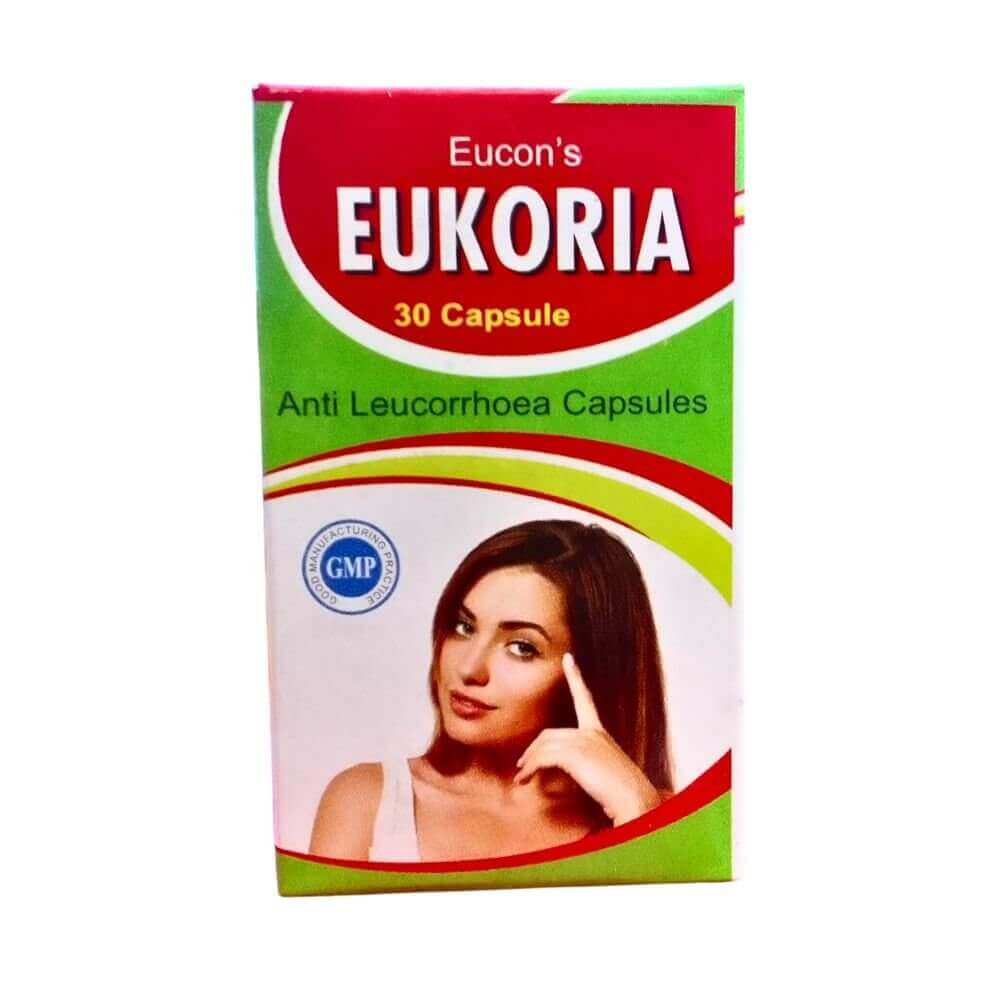 Eucon's Eukoria Anti Leucorrhoea Capsules (pack of 2) - HEALTH AIM PHARMACY