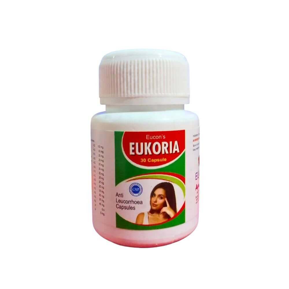 Eucon's Eukoria Anti Leucorrhoea Capsules (pack of 2) - HEALTH AIM PHARMACY