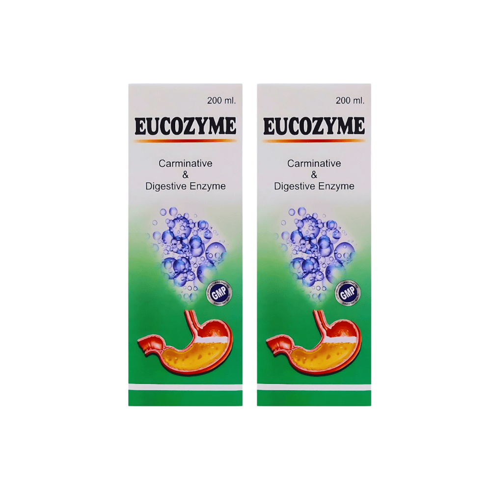 EUCOZYME 200ml for Ayurvedic Carminative & Digestive Enzyme. (pack of 4) - HEALTH AIM PHARMACY
