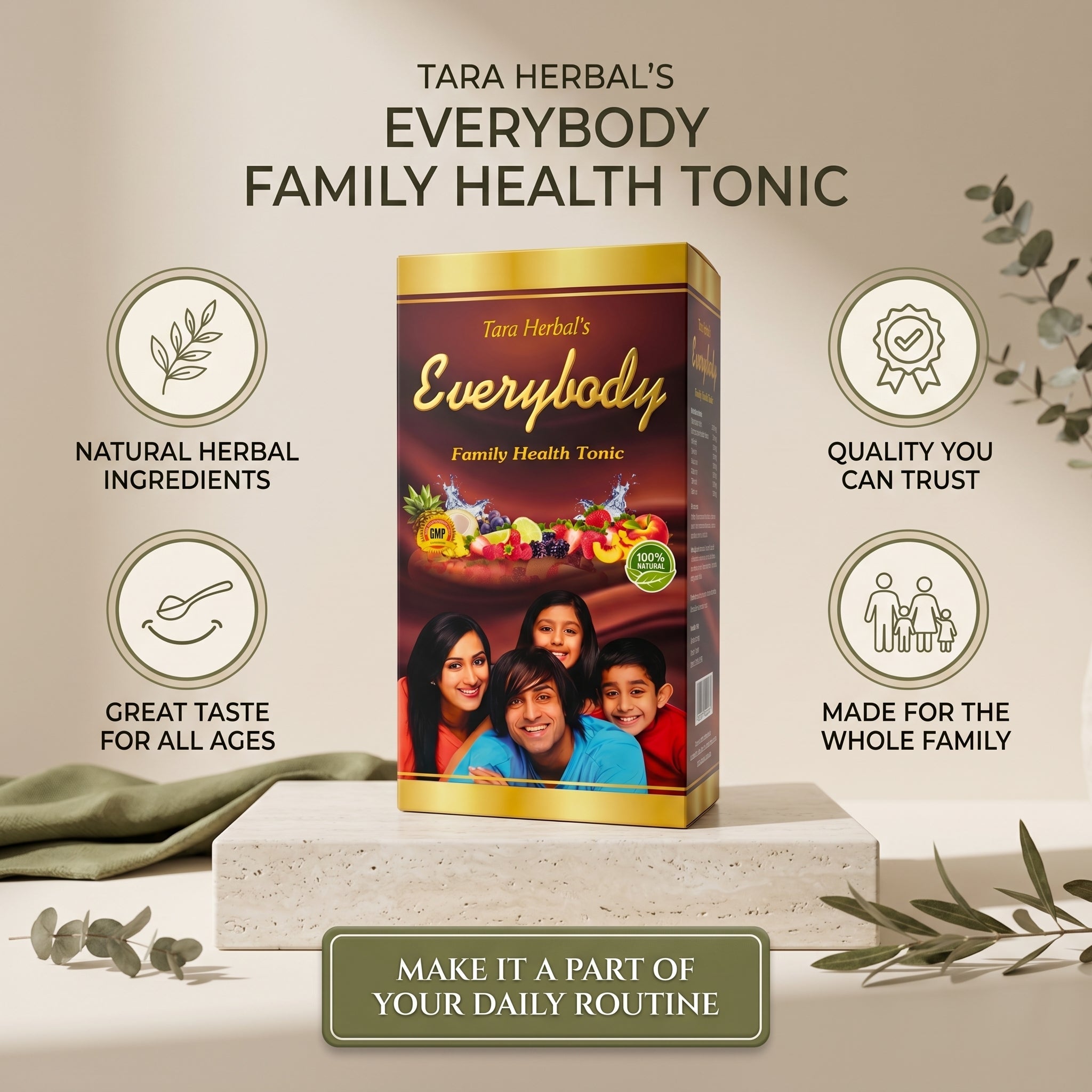 Everybody Family Health Tonic | 450ml | Pack of 2 - HEALTH AIM PHARMACY