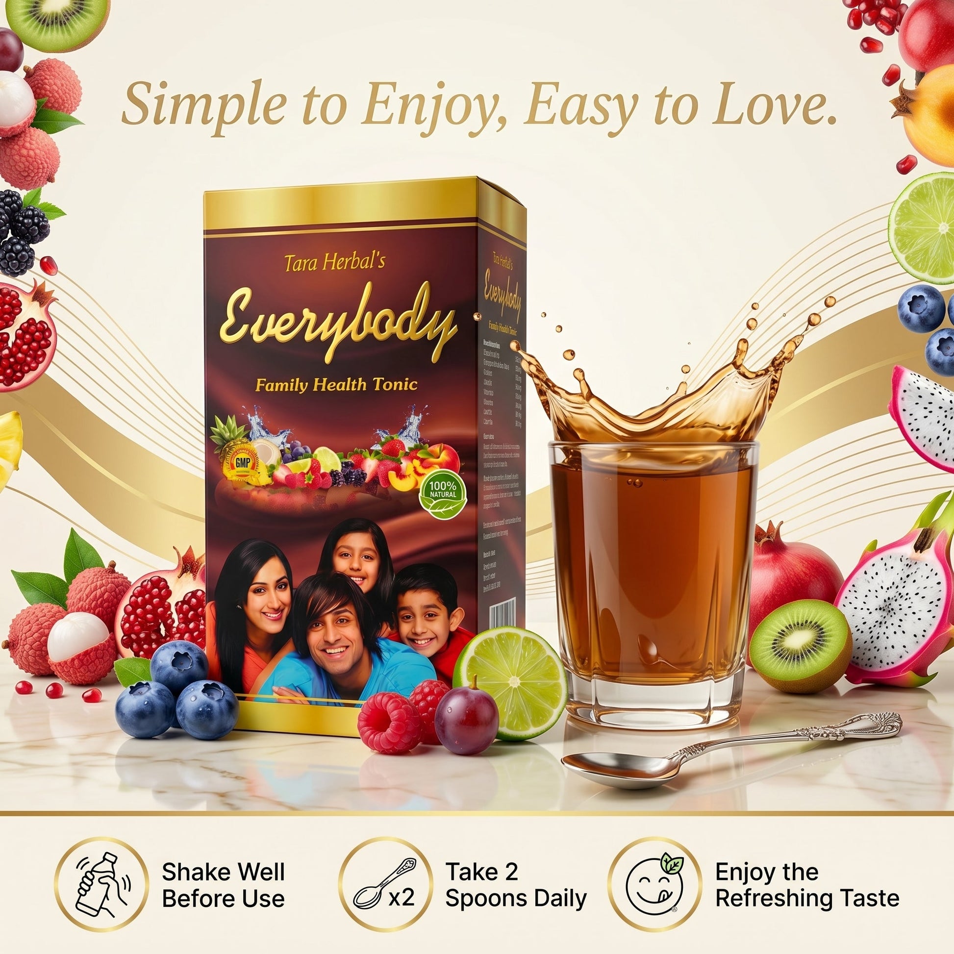 Everybody Family Health Tonic | 450ml | Pack of 2 - HEALTH AIM PHARMACY