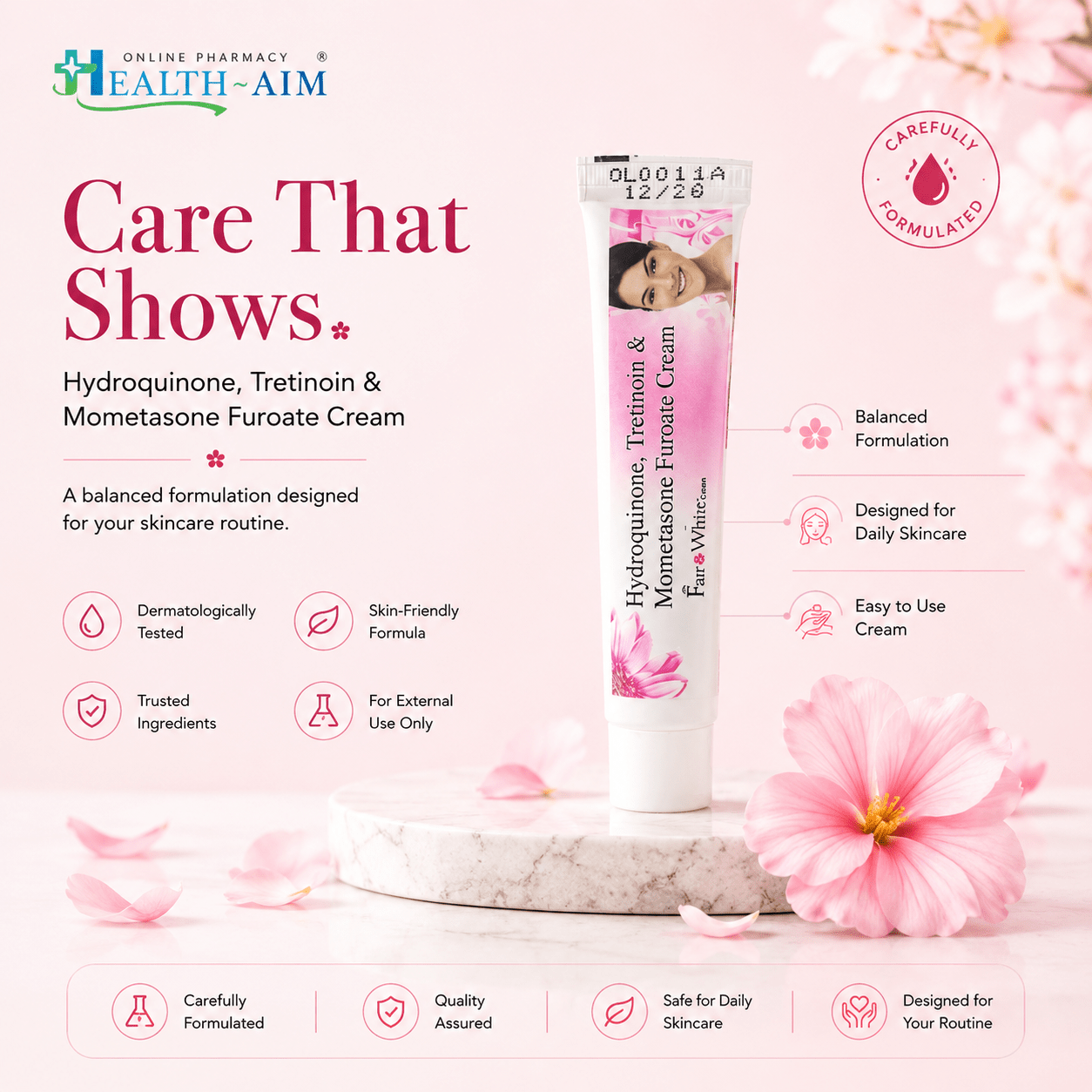 Fair & White Cream 15g - HEALTH AIM PHARMACY