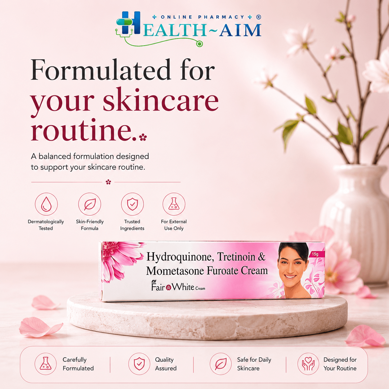 Fair & White Cream 15g - HEALTH AIM PHARMACY
