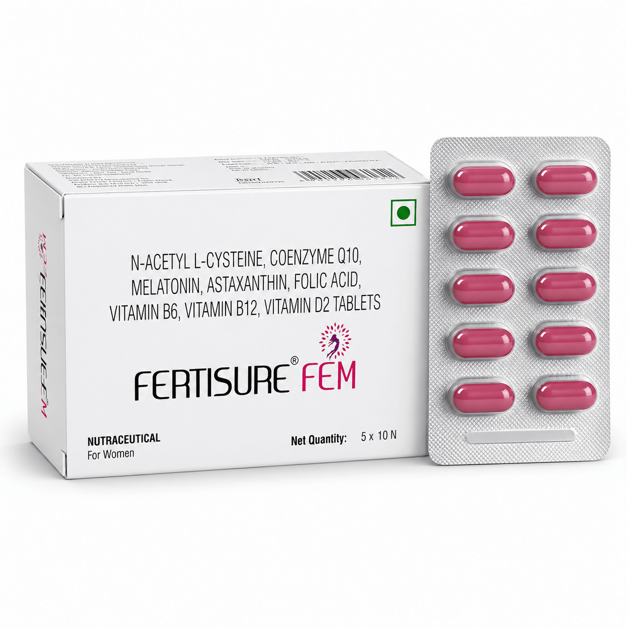 Fertisure Fem Nutraceutical Tablet For Women - HEALTH AIM PHARMACY