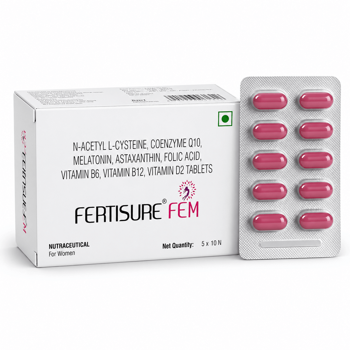 Fertisure Fem Nutraceutical Tablet For Women - HEALTH AIM PHARMACY