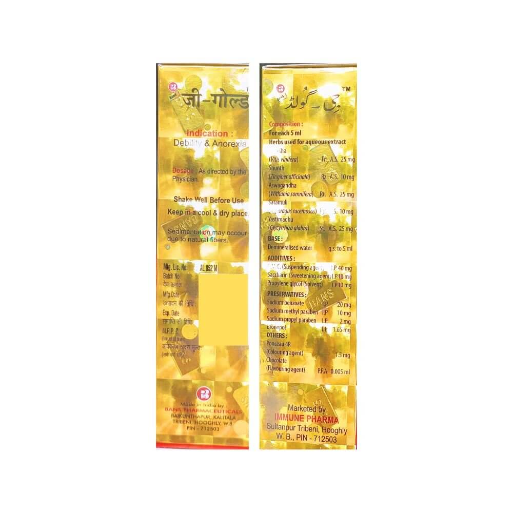 G - GOLD Health Tonic (Pack of 2) - HEALTH AIM PHARMACY