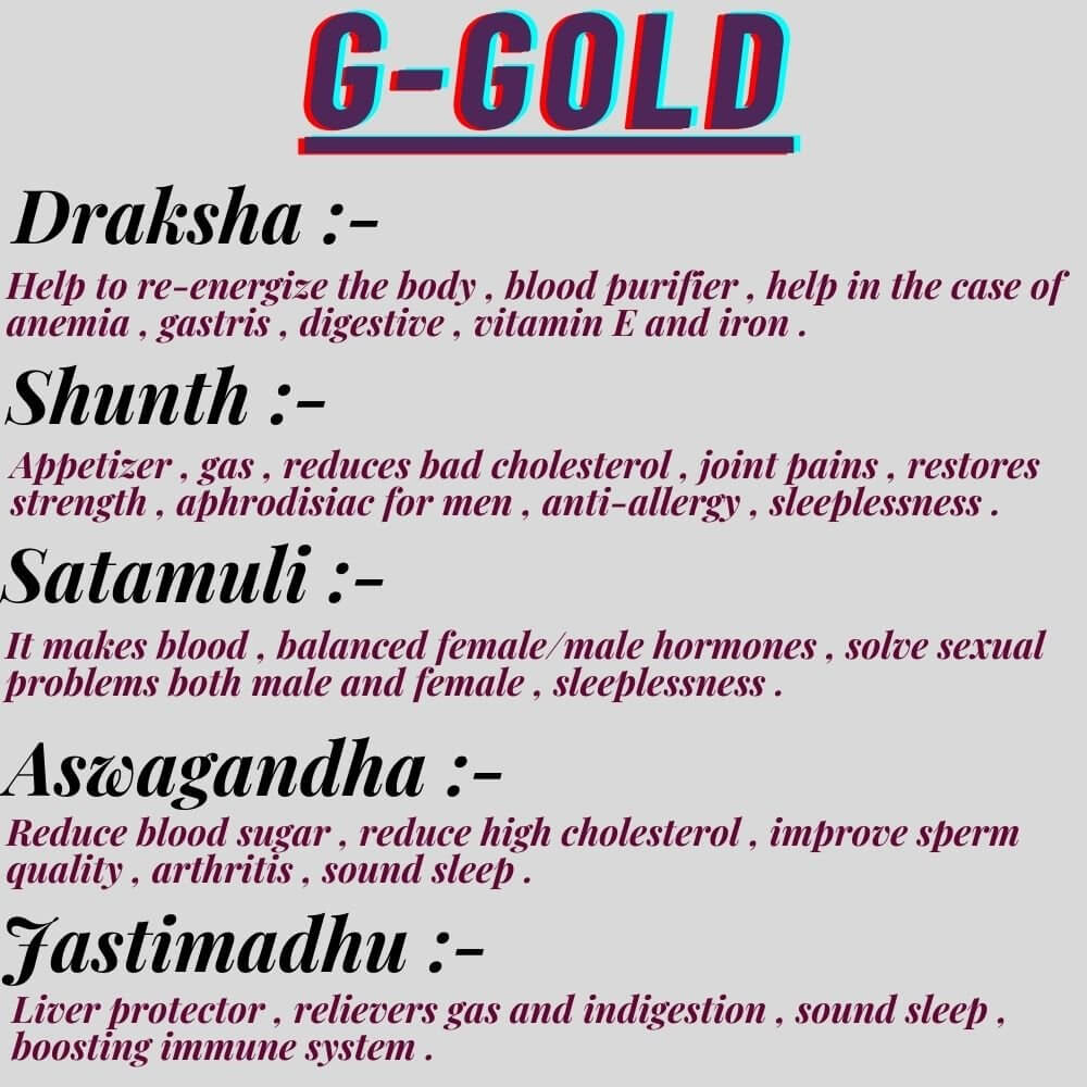 G - GOLD Health Tonic (Pack of 2) - HEALTH AIM PHARMACY