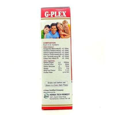 G - PLEX Natural Vitamin B - Complex Syrup - HEALTH AIM PHARMACY