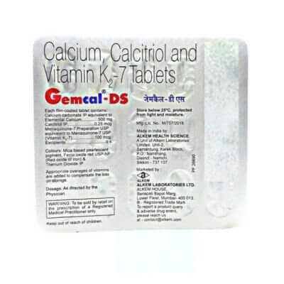 Gemcal - DS Tablet(pack of 3) - HEALTH AIM PHARMACY