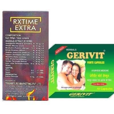 Gerivit Forte Capsule & Rxtime Extra Tablet (combo pack) - HEALTH AIM PHARMACY