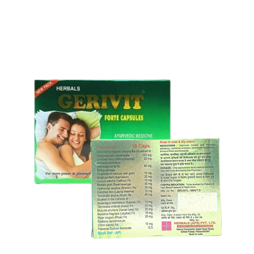 Gerivit Forte Capsule&Sonu Gold Capsule Premature Ejaculation Medicine - HEALTH AIM PHARMACY