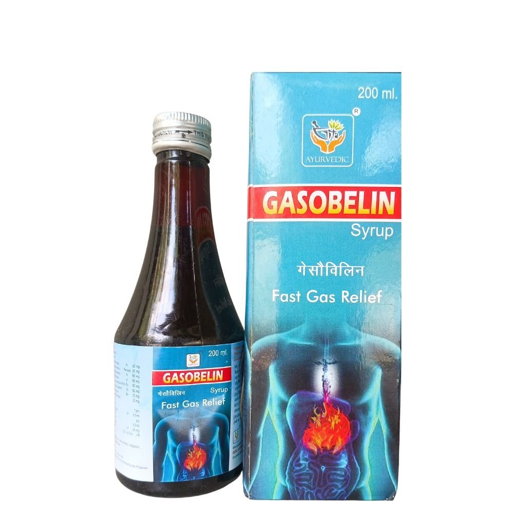 Gita Ayurvedic Fast Gas Relief Gasobelin Syrup 200ml. (pack of 4) - HEALTH AIM PHARMACY