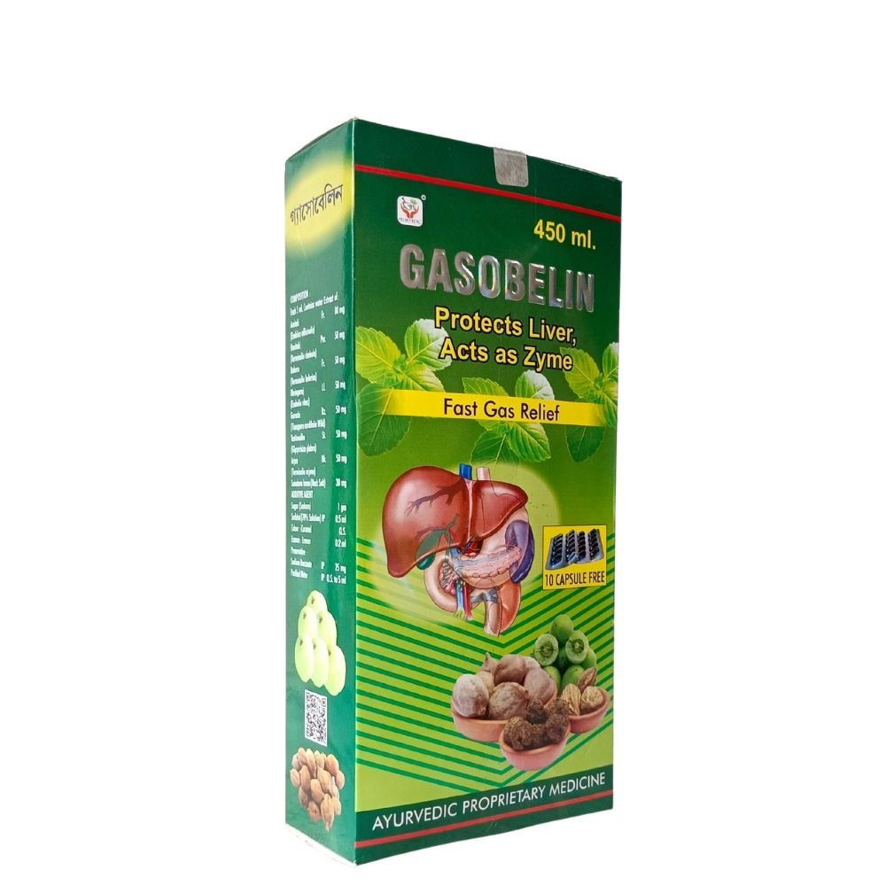 Gita Ayurvedic Fast Gas Relife Gasobelin Syrup 450 ml. (pack of 2) - HEALTH AIM PHARMACY