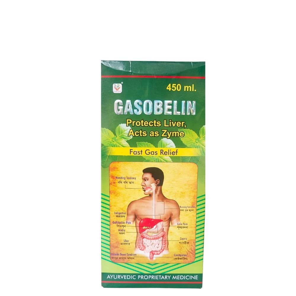 Gita Ayurvedic Fast Gas Relife Gasobelin Syrup 450 ml. (pack of 2) - HEALTH AIM PHARMACY