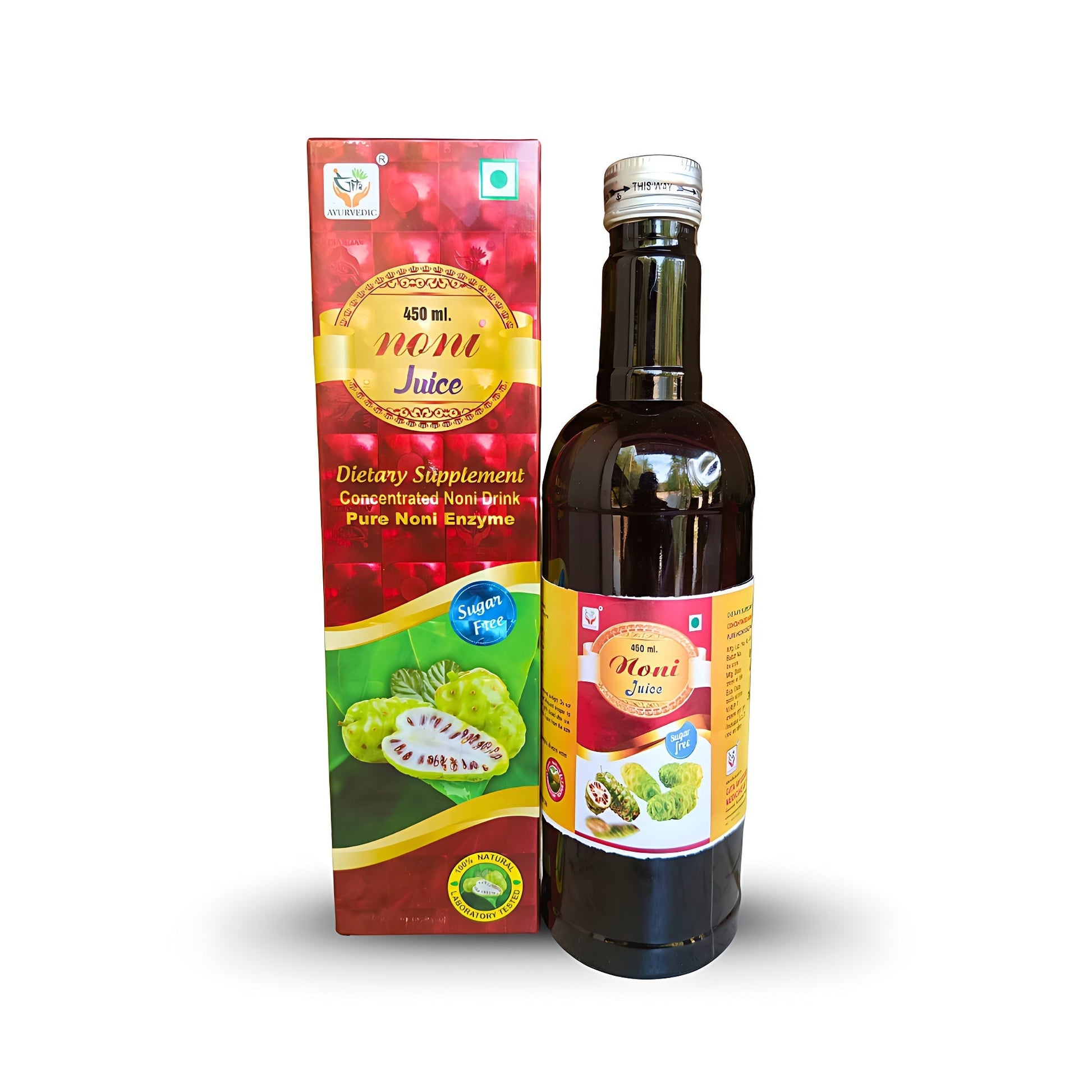 Gita Ayurvedic NONI juice 450ml (pack of 2) - HEALTH AIM PHARMACY