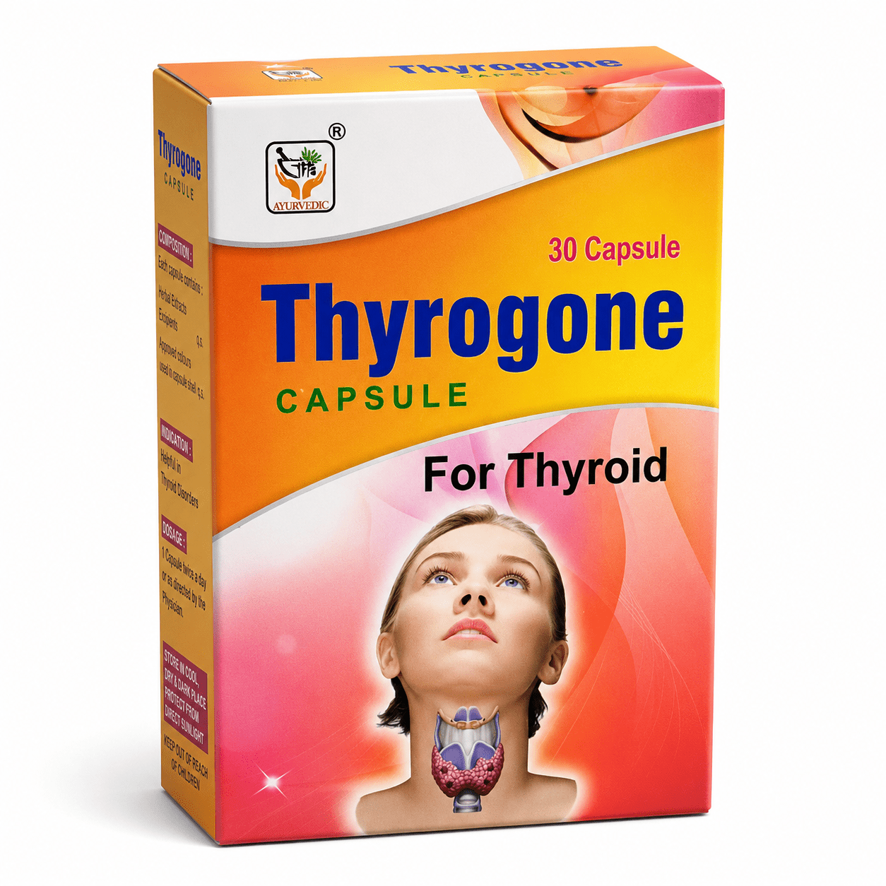 Gita Ayurvedic Thyrogone Capsules | Herbal Wellness Supplement | Pack Of 3 - HEALTH AIM PHARMACY
