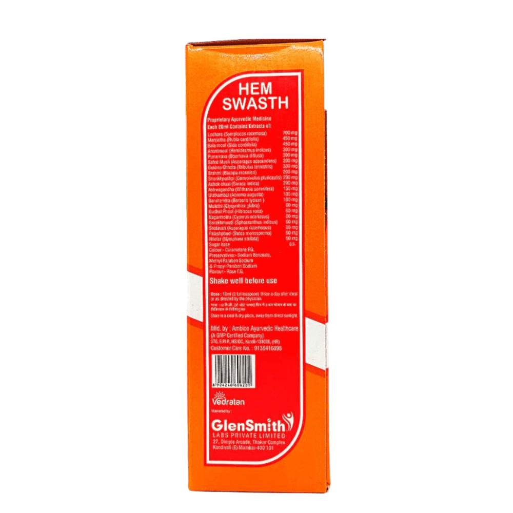 GlenSmith Hem Swasth Tonic 300ml - HEALTH AIM PHARMACY