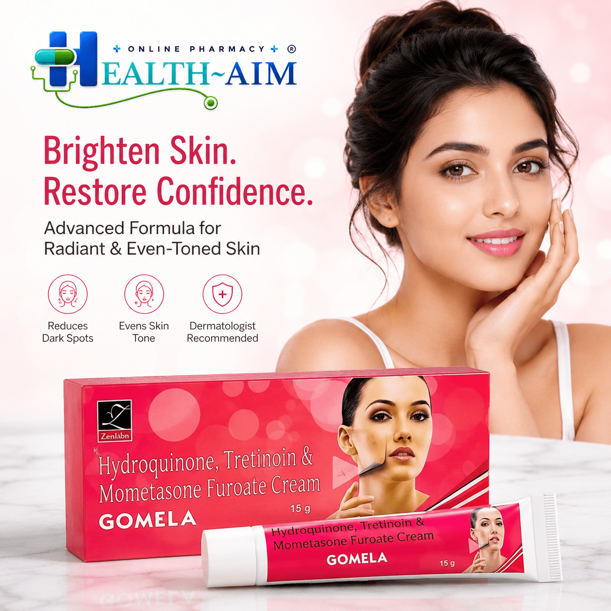 Gomela Skin Care Cream 15gm (Pack of 4) - HEALTH AIM PHARMACY