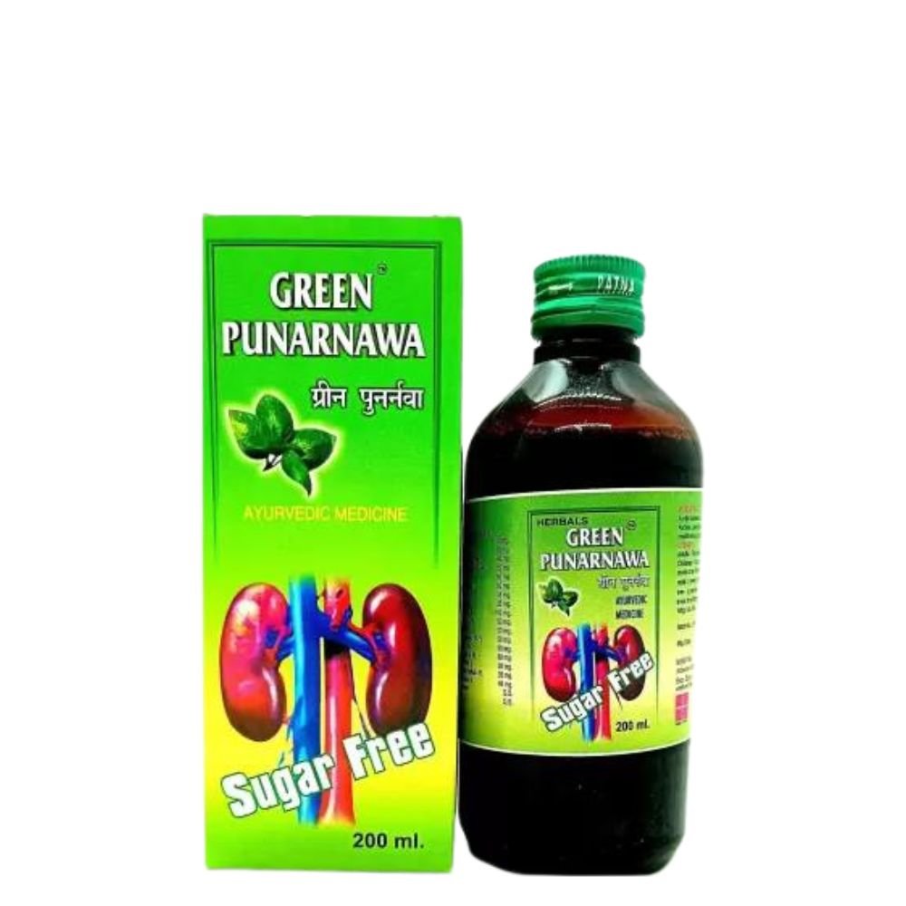 Green Punarnawa Syrup 200ml And Health aim Capsule (Combo pack) - HEALTH AIM PHARMACY
