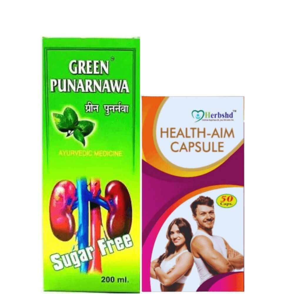Green Punarnawar Tonic & Gasaram Capsule combo - HEALTH AIM PHARMACY